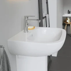 Duravit D-Code 1TH Basin + Full Pedestal