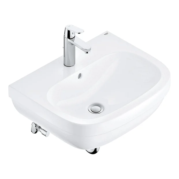 Grohe Euro Ceramic 600mm Complete Basin Package (Cosmo Smart Tap + Waste Included) - Image 2