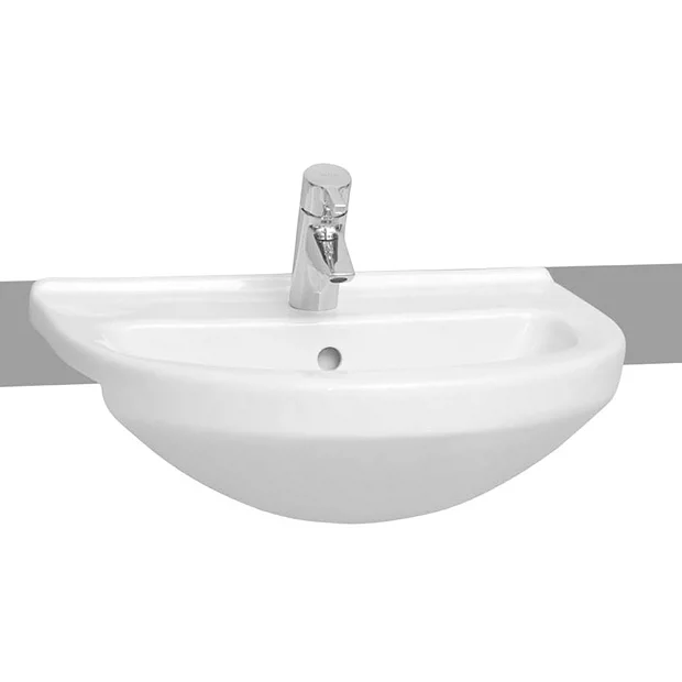 VitrA - S50 Round Semi-Recessed Basin - 1 Tap Hole