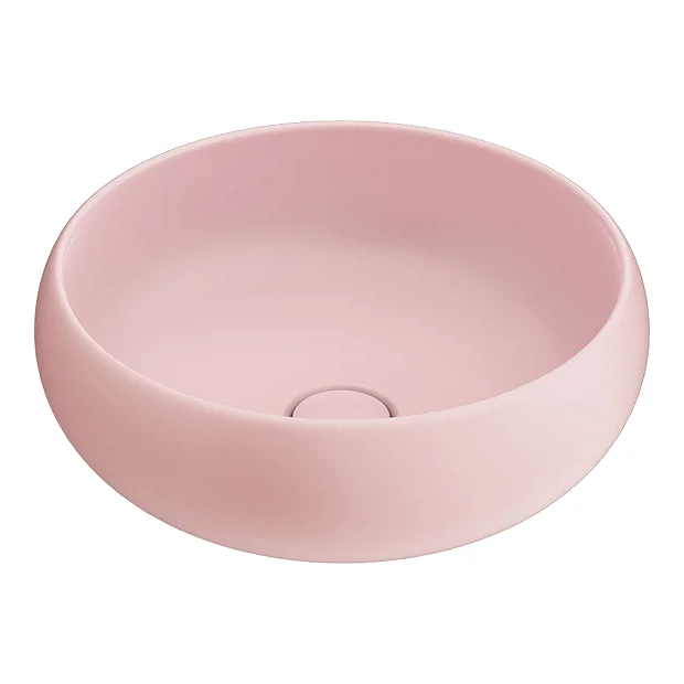 Arezzo Round Counter Top Basin (360mm Diameter - Matt Pink)