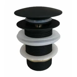 Arezzo Matt Black 380 X 560mm Oval Stainless Steel Counter Top Basin + Waste