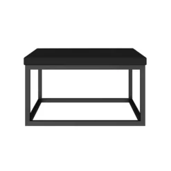 Arezzo 500 Matt Black Stone Resin Worktop With Matt Black Wall Mounted Frame