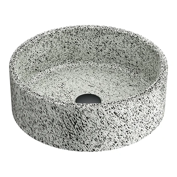 Arezzo Speckled Stone Effect Round Counter Top Basin - 410mm Diameter