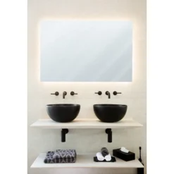 BagnoDesign Matt Black Koy 400mm Round Countertop Basin