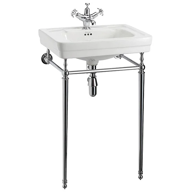 Burlington Contemporary Medium Basin & Chrome Wash Stand