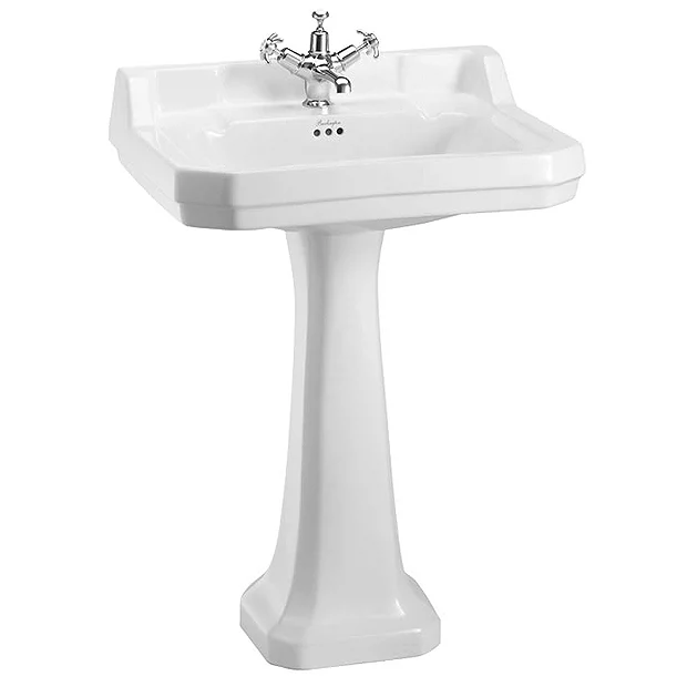 Burlington Edwardian Large Basin And Pedestal - Image 2
