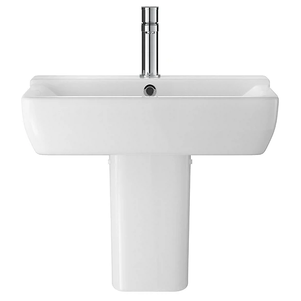 Hudson Reed Arlo 550mm 1TH Basin + Semi Pedestal - Image 2