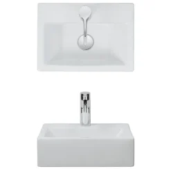 Crosswater - Gerona 1 Tap Hole Countertop Or Wall Mounted Basin - 425 X 305mm