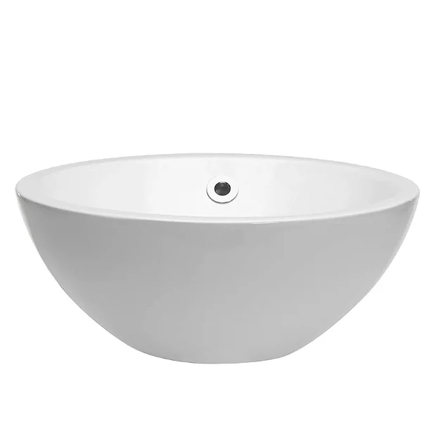 Crosswater Castellon 350mm Gloss White Mini Countertop Basin - Image 2