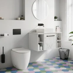 Crosswater Calpe 400mm Countertop Basin Gloss White