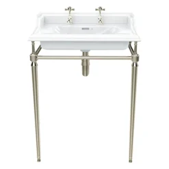 Heritage Abingdon Dorchester Basin & Washstand - Vintage Gold
