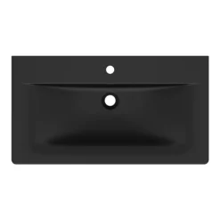 Ideal Standard Connect Air Silk Black 840mm Wall Mounted / Vanity Basin