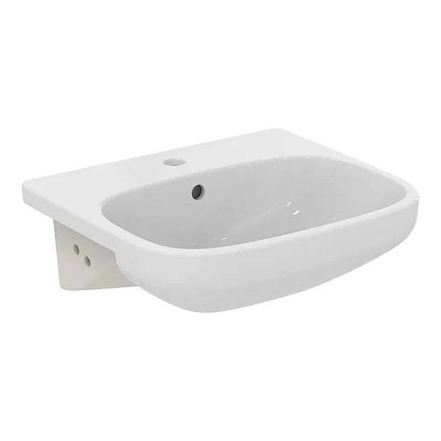 Ideal Standard I.Life A 500mm 1TH Semi-Recessed Basin - Image 2