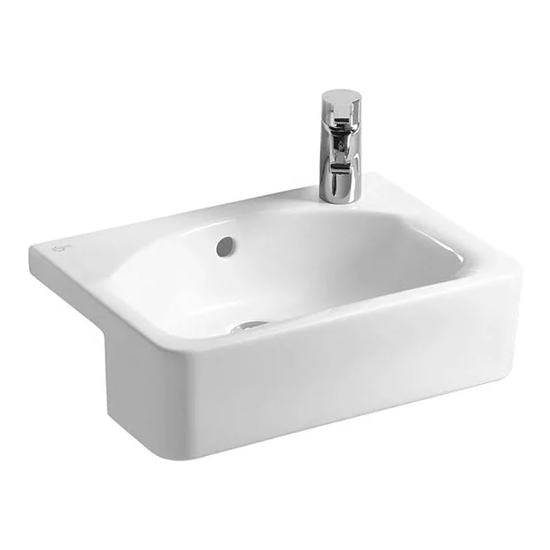 Ideal Standard Concept Space Cube 50cm 1TH Semi-Countertop Basin (Right Hand) - Image 2