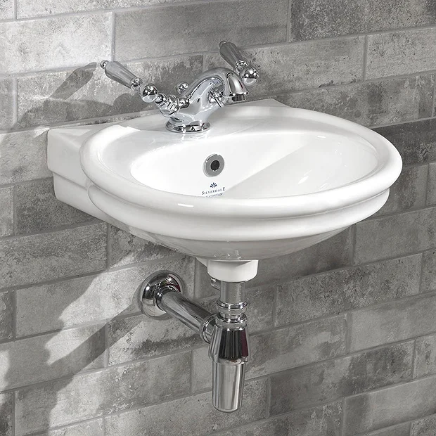 Silverdale Hillingdon Cloakroom Basin (450mm Wide - 1 Tap Hole) - Image 2