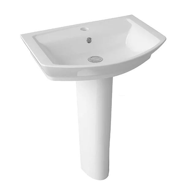 Hudson Reed Maya Basin 1TH + Full Pedestal (3 Size Options) - Image 2