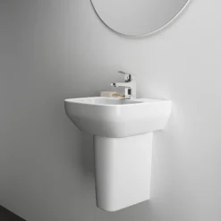 Ideal Standard I.Life A 400mm 1TH Handrinse Basin + Semi Pedestal