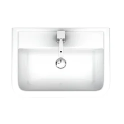 Pro 600 Modern Short Projection Basin & Pedestal (550mm Wide - 1 Tap Hole)