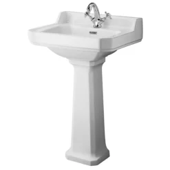 Milton Traditional Comfort Height 560mm 1TH Basin + Pedestal