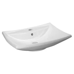 Nuie - 605 X 445mm Rectangular Ceramic Counter Top Basin - 1 Tap Hole