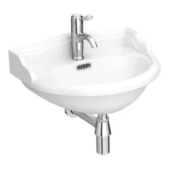 Old London - Chancery Wall Hung Cloakroom Basin (500mm Wide - 1 Tap Hole)