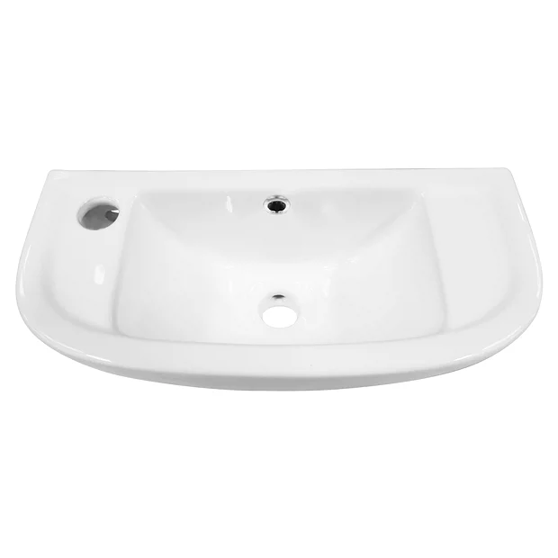Nile Compact 455 X 205mmm Wall Hung Cloakroom Basin