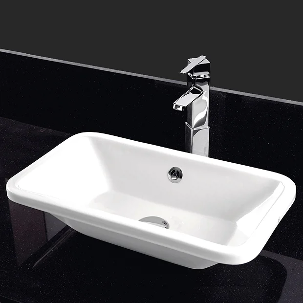 RAK Chameleon 560mm Counter Top Basin With Chrome Overflow Kit