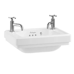 Burlington Riviera 450mm 2TH Wall Hung Cloakroom Basin
