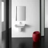 Roca - The Gap 550mm 1 Tap Hole Basin With Semi Pedestal