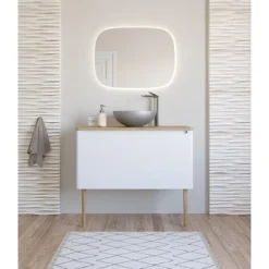 Crosswater Circus 400mm Countertop Basin Brushed Stainless Steel Effect