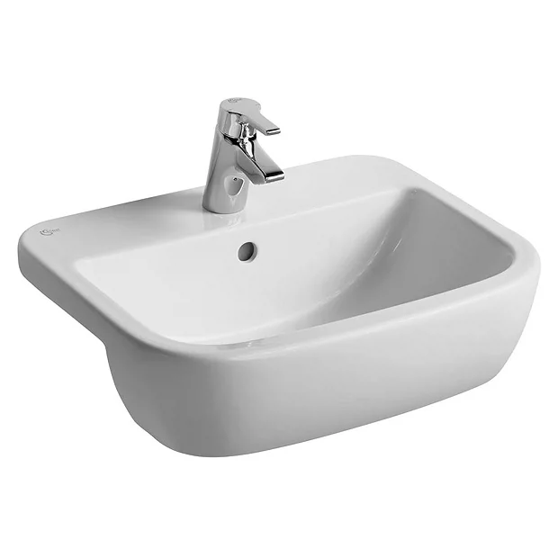 Ideal Standard Tempo 55cm 1TH Semi-Countertop Washbasin - Image 2