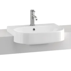 Britton Bathrooms Trim 500mm 1TH Semi-Recessed Basin