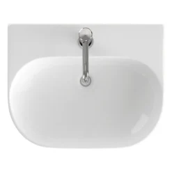 Britton Bathrooms Trim 500mm 1TH Basin With Full Pedestal