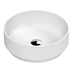 Venice Matt White Round Counter Top Basin - 350mm Diameter