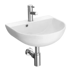 Harmonia Curved Wall Hung Basin 1TH - 440 X 365mm