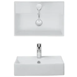Crosswater - Turin 1 Tap Hole Countertop Or Wall Mounted Basin - 500 X 350mm