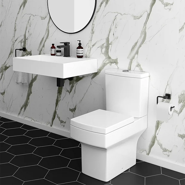 Arezzo 700mm Wall Mounted / Countertop Stone Resin Basin With Hidden Waste Cover
